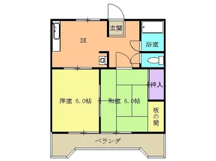 コーポ東荒子【2階】の間取り