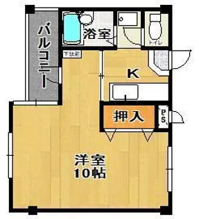 メゾンキャンパスII【1階】の間取り