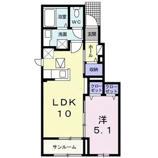 ルピナス【1階】の間取り