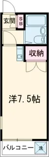 アベニール赤堤【2階】の間取り