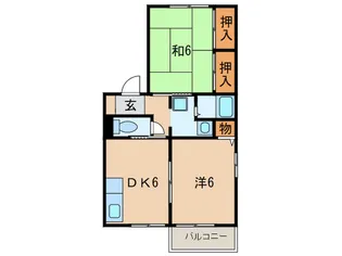 第5 ハウス友行【2階】の間取り