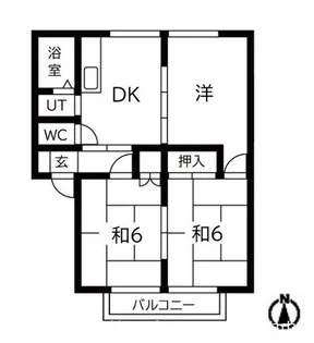 サンビレッジ小鳥沢G【1階】の間取り