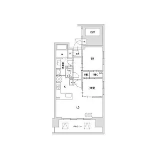 八王子レジデンス【13階】の間取り