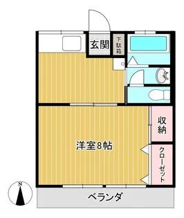 メゾンド小川【1階】の間取り