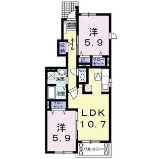 ソレイユ・S II【1階】の間取り