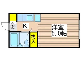 レジデンスカ-プ八王子【5階】の間取り