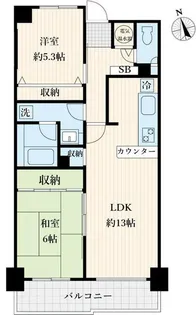 アミ浜田山【1階】の間取り