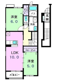 カーサ ボニート【2階】の間取り