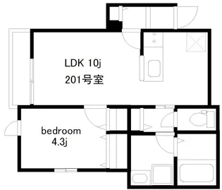サンパティーク横浜沢渡【2階】の間取り