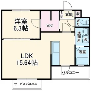 カシオペア【2階】の間取り
