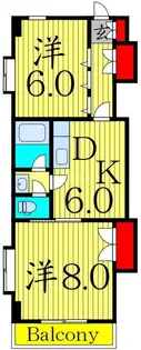 メゾンピュール【4階】の間取り