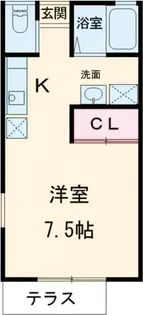 バンブーコートII【1階】の間取り