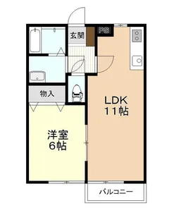 ホヤージュII【1階】の間取り