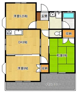 けやきハイツFD【1階】の間取り