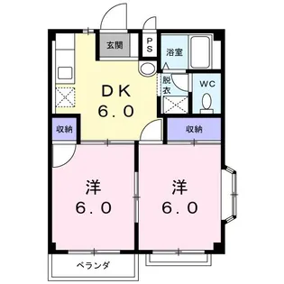 グリーンゲイブルス【2階】の間取り