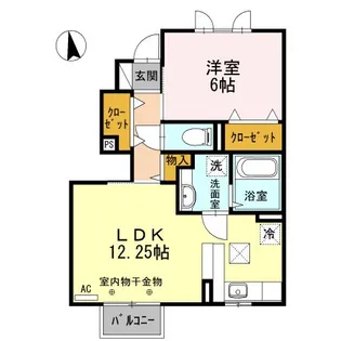 ノールランタン A棟?II【1階】の間取り