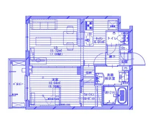 ヴィラ デ ジョワ 浦和白幡【3階】の間取り