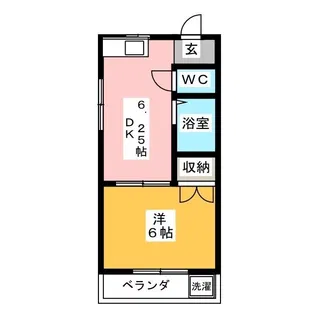 ルナパークA【3階】の間取り