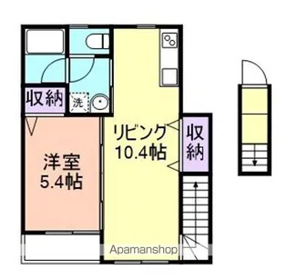 TJ山A棟【2階】の間取り