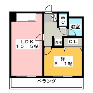 Blois亀城【1階】の間取り