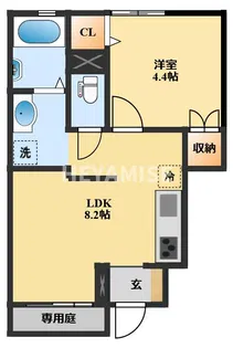 レジデンスSI【1階】の間取り