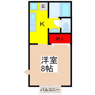 エメラルドハイツ【1階】の間取り