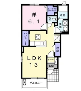 メゾンアルモニーB【1階】の間取り