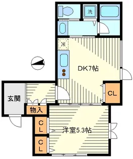 イケシマハイム【1階】の間取り