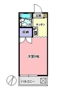 ピュアシティ清瀬【1階】の間取り