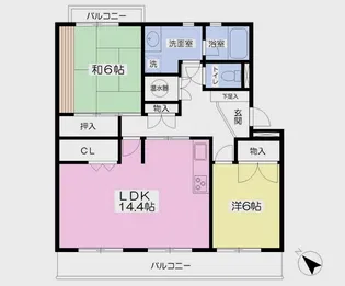 コンフォート屋形 A【2階】の間取り
