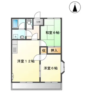 シャインヒルズ滝ノ水【2階】の間取り