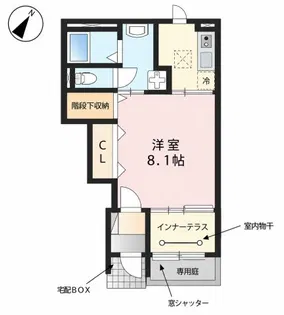 ラ・クレアージュ【1階】の間取り