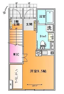ユニテラス西江俣【1階】の間取り