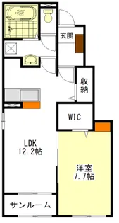 ブリリアント元町I【1階】の間取り