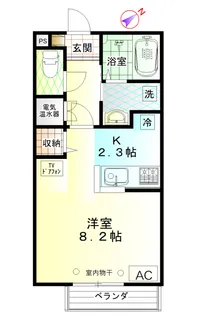 スプルース.シャンブル【2階】の間取り