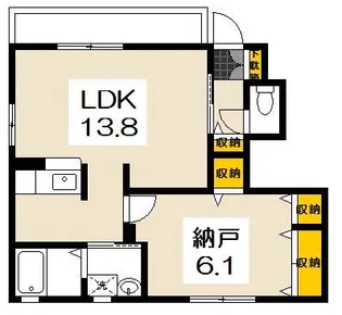 グランドール 壱番館【1階】の間取り
