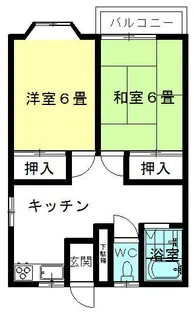北條ハイツB【1階】の間取り
