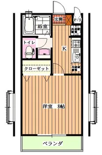ルネッサD棟【2階】の間取り