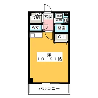 パークステージ中村【3階】の間取り