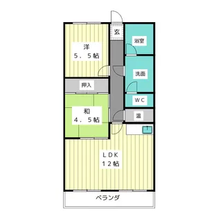 藤ヶ丘サニーハイツ【2階】の間取り