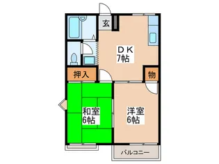 太子堂ホームズ【2階】の間取り