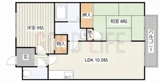 兵庫県高砂市米田町米田【アパート】の間取り