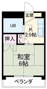 サンライフ堂坂B【3階】の間取り