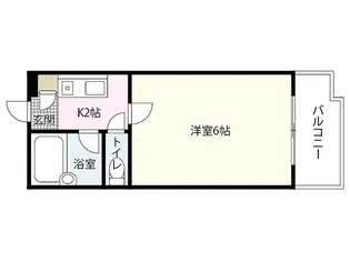 駅前Kビル【1階】の間取り