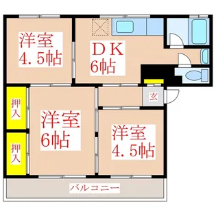 永吉ランド・ヒルズトップレジデンス【2階】の間取り