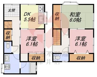 大阪府岸和田市春木宮川町【一戸建】の間取り
