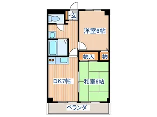 サンライズ加藤【4階】の間取り