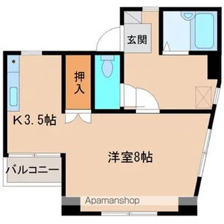 サンパーク谷川【3階】の間取り