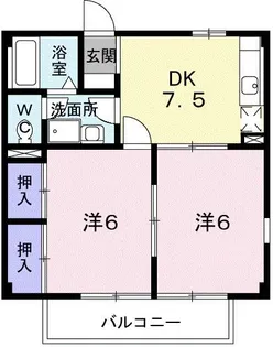 キャッスルライフII【1階】の間取り