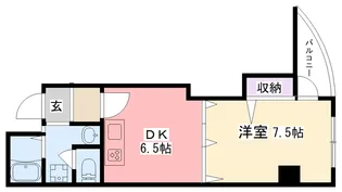 クィーンライフ鳴尾【4階】の間取り